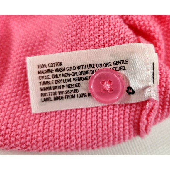 Merona Women's Cardigan Favorite Knit Textured Pink Sweater Size M - Picture 15 of 16